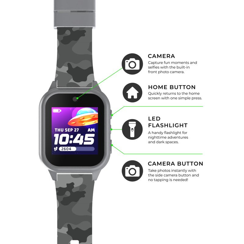 Kids Smartwatch with Camera, Audiobooks & Games - Durable Waterproof Wearable