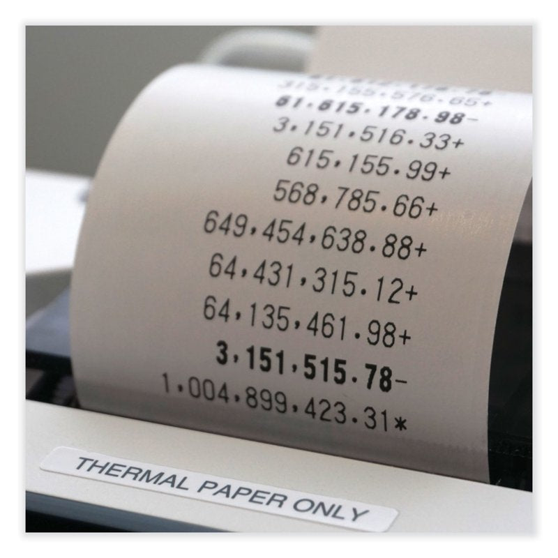Thermal Printing Calculator with Large LCD Display and Fast Print - Black