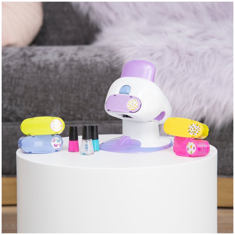 Kids Nail Stamper Kit with 5 Patterns and Nail Dryer - at Home Manicure & Pedicure