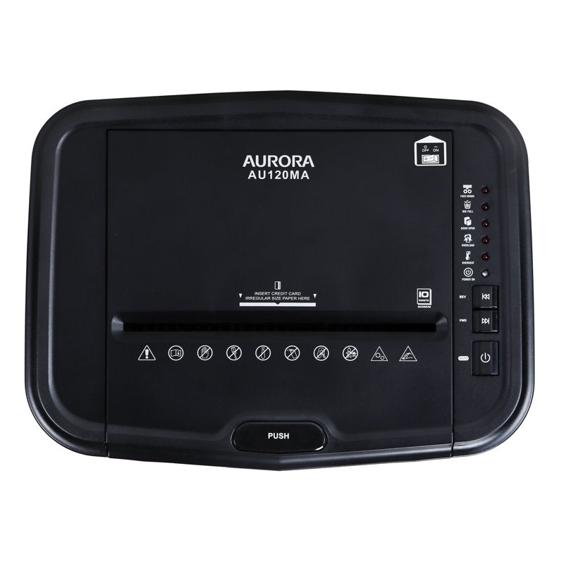 120-Sheet Micro-Cut Paper Shredder with Auto Feed and Pullout Bin