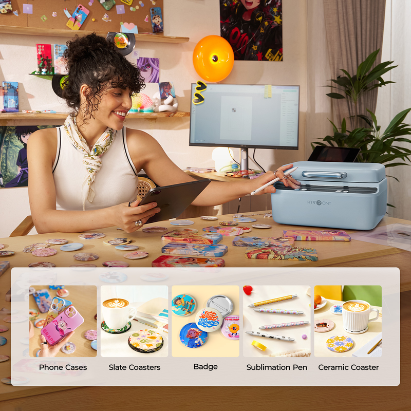 Automatic Vacuum Heat Press Machine for Phone Cases & Crafts - Sublimation Transfer