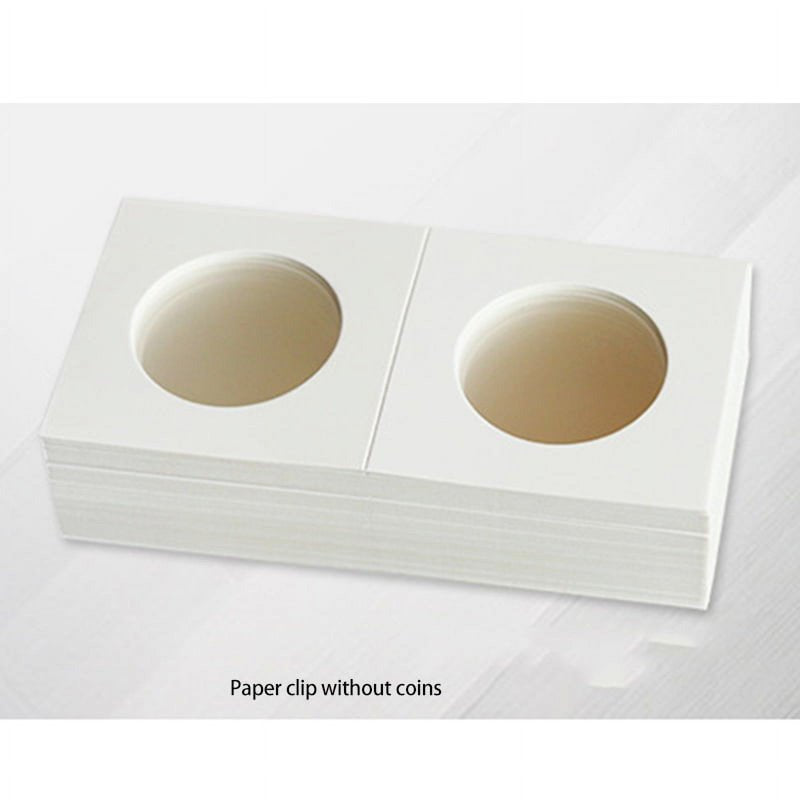 100PCS Coin Cardboard Holders for Coin Collection & Storage