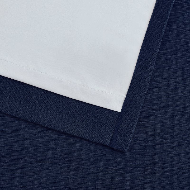 Blackout Linen Curtain Set - 2 Panels, Room Darkening & Insulation