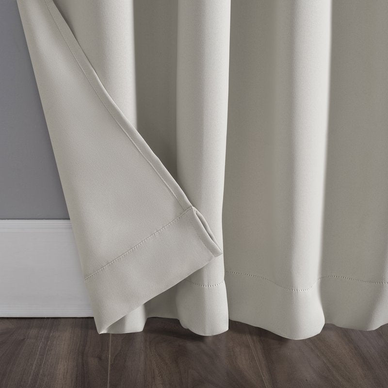 Energy Saving Blackout Curtain Panel with Tab Top for Window Privacy