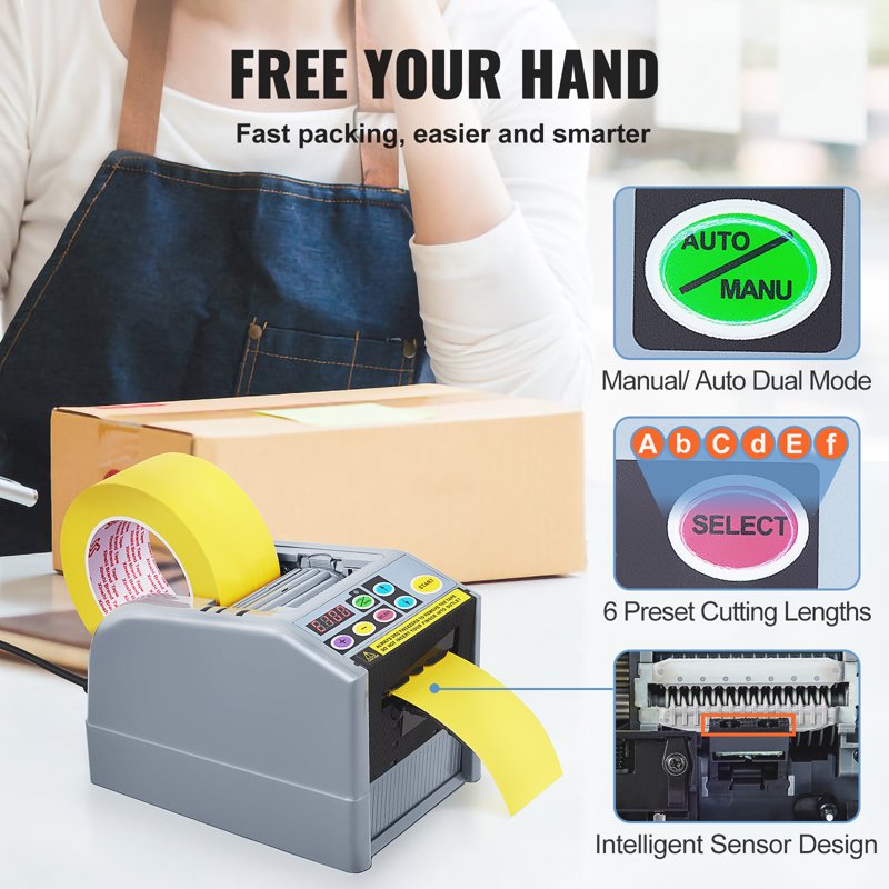 Electric Tape Dispenser Automatic Packaging Machine Fiberglass 110V