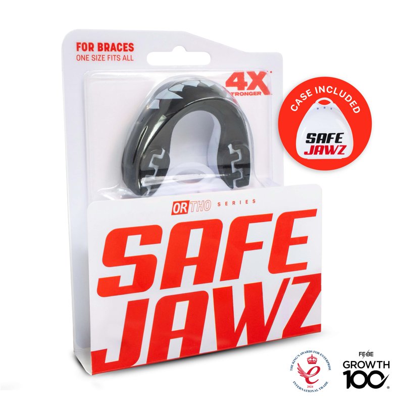 Re-Mouldable Sports Mouth Guard for Braces with Case - Full Impact Protection