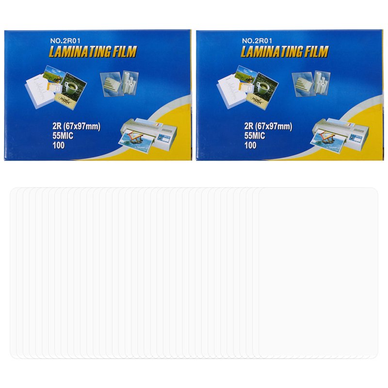 200 Pack Small Laminating Pouches Waterproof Protective Sheets