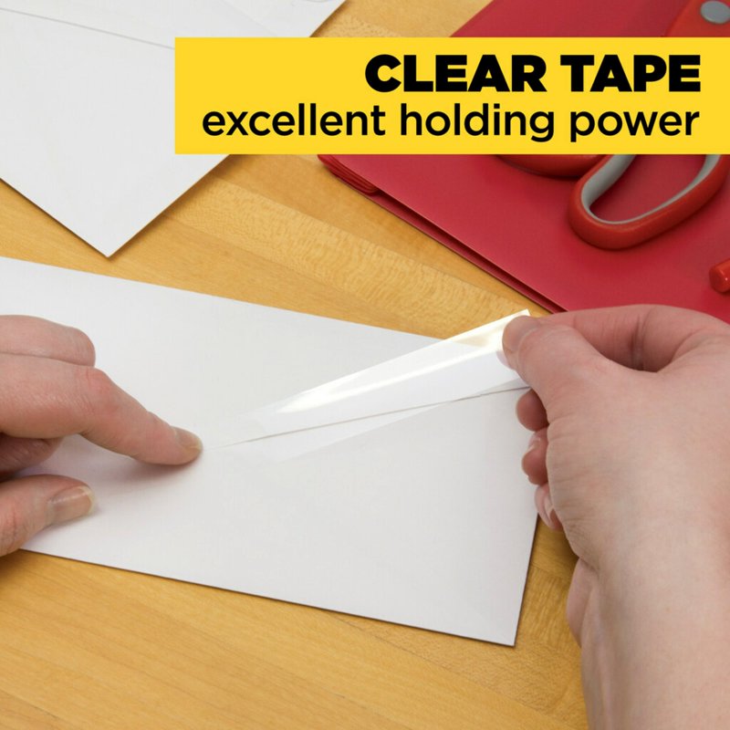 Scotch Transparent Tape, 3/4 in x 1000 in, 24 Boxes - Single Variation