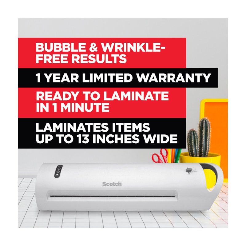 13-Inch Thermal Laminator Machine for Home Office & School Use
