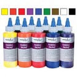 Fabric Paint Set with 9 Vibrant Colors - Water-Soluble & Heat-Set for Textiles