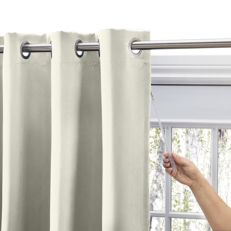 Blackout Patio Curtain Panel - Heavyweight Grommeted Room Divider for Doors & Windows