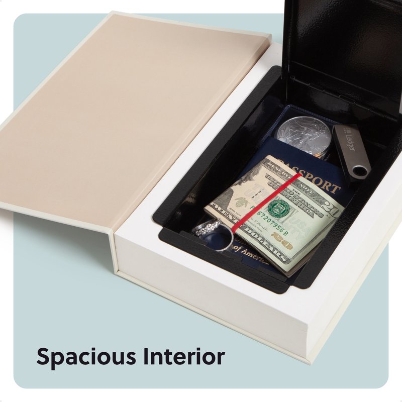 Book Safe with Combination Lock Hidden Storage Disguise