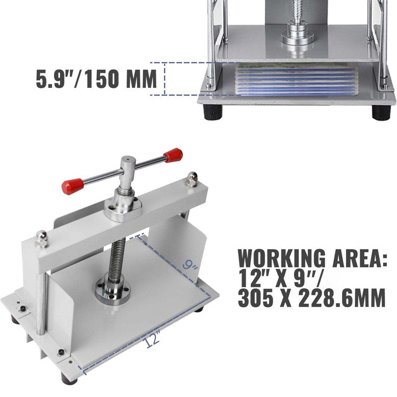 Heavy-Duty Manual Paper Press Machine for A4 Documents and Bookbinding