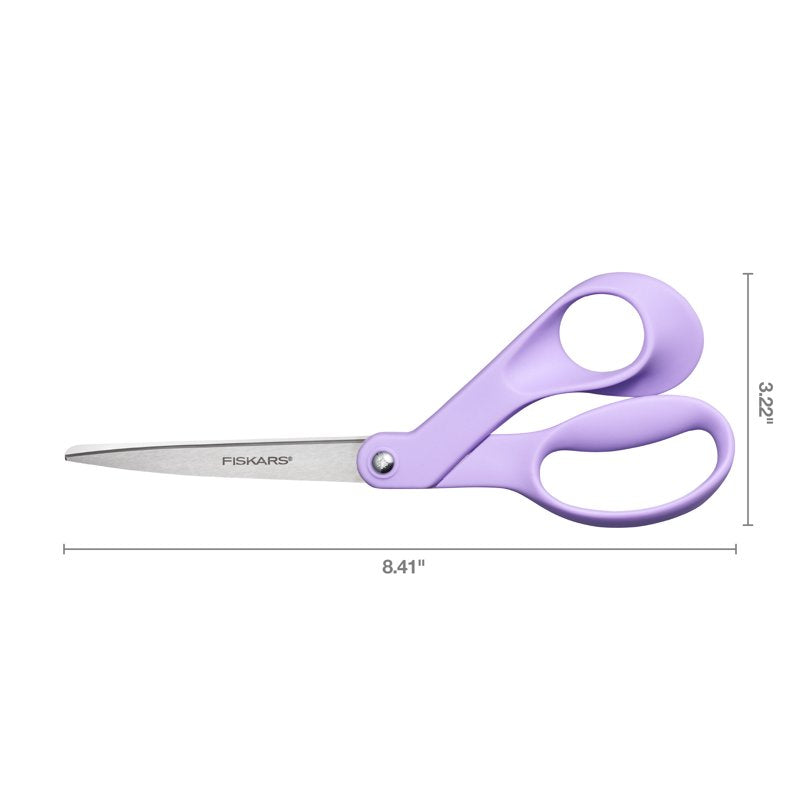 Fiskars Explore 8" Crafting and Fabric Scissors with Ergonomic