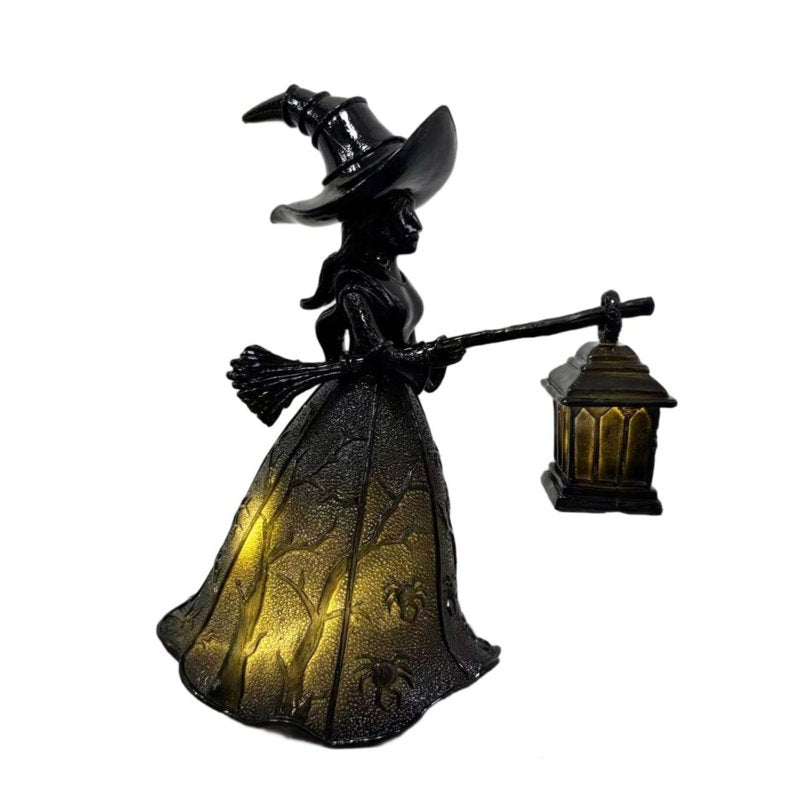 Halloween Witch Lamp - Spooky Decorative Table Light for Home & Party