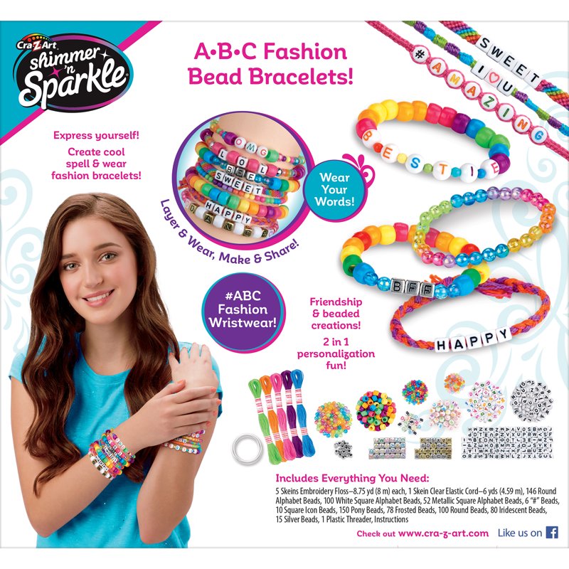 DIY Bead Bracelet Kit with 800+ Beads for Custom Friendship Jewelry