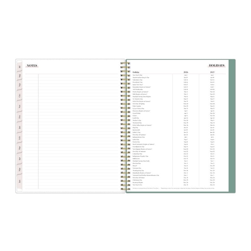 Blue Sky 15-Month Weekly & Monthly Planner 8.5x11 Ridley Mint April 2026–June 2027