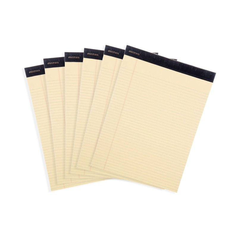 Premium Legal Pads 6 Pack - Narrow & Wide Ruled, Multiple Sizes