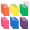 Mini Rainbow Notepad Set - 24 Pocket Journals for Kids, School, Party Favors