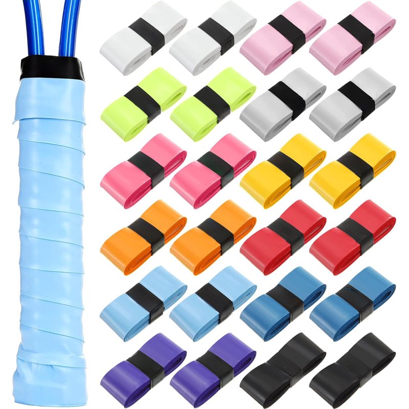 Multicolor Tennis Racket Grip Tape - Antislip PU Overgrip for Tennis, Badminton, Pickleball