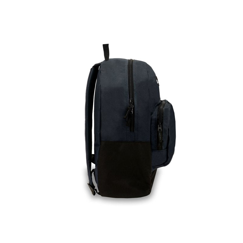 Unisex Classic Backpack with Front Organizer - Navy Blue