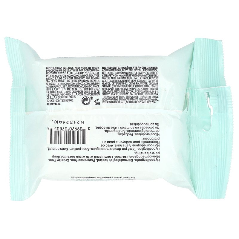 Makeup Remover Wipes for Oily & Acne-Prone Skin - Deep Cleansing, 25 Count