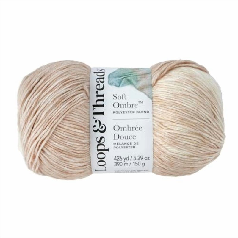Ombre Yarn 6 Pack - Soft Gradient Polyester Acrylic Blend for Knitting & Crochet