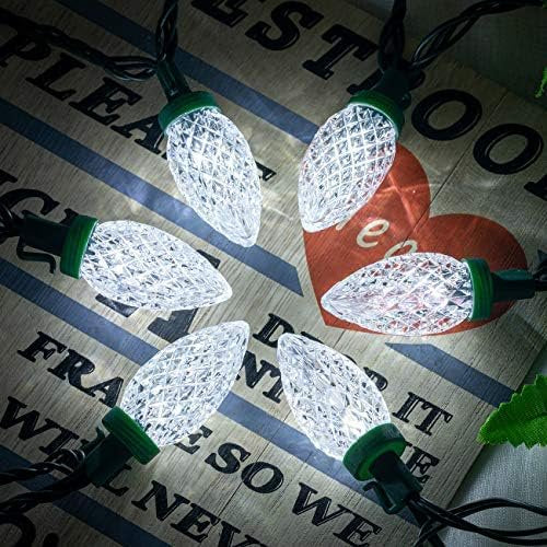 Outdoor Christmas String Lights 200 LED C9 146.9 FT Waterproof Multi-Mode Decoration
