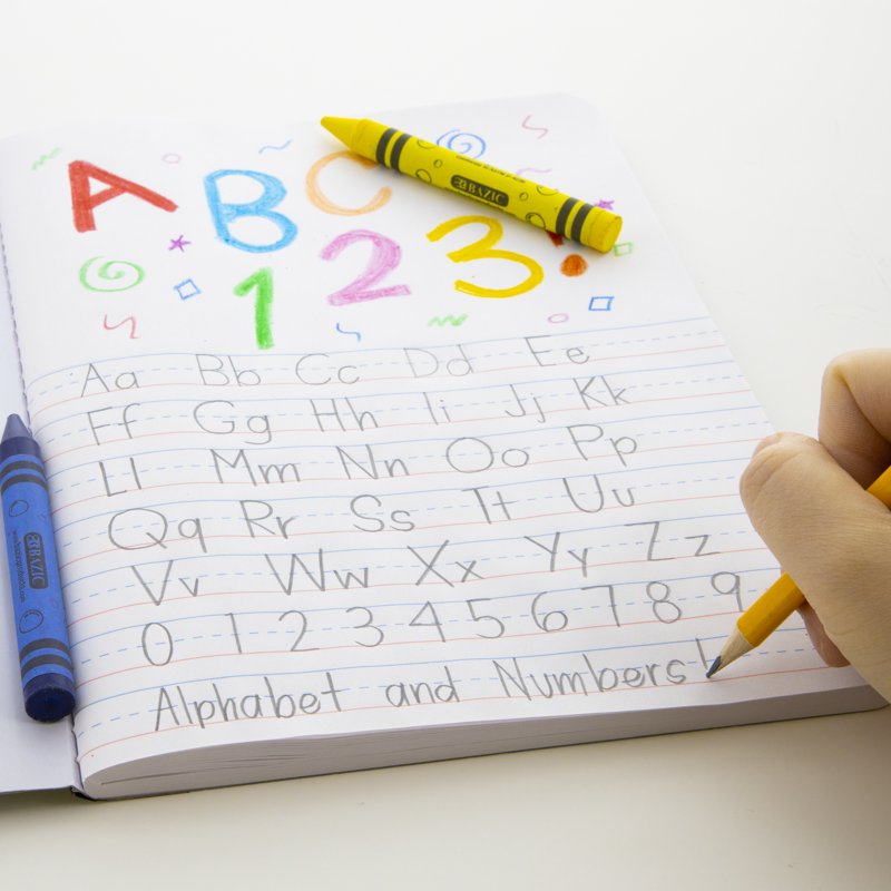 Primary Composition Notebook Marble Cover 100 Sheets for Grades K-2 - 48 Pack