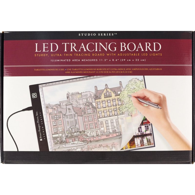 LED Tracing Pad with USB Power - Art & Drawing Light Board, 13.25 x 9.25 Inches