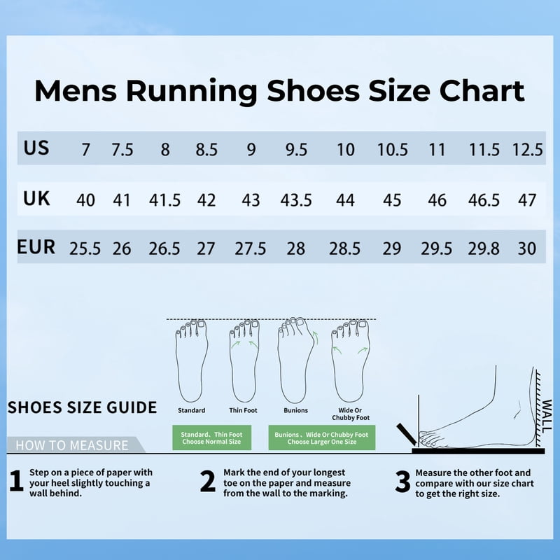 Men's Lightweight Breathable Running Shoes with Shock Absorption and Non-Slip Outsole