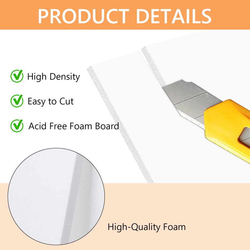 Craft Foam Boards Set - Lightweight Rectangular Foam Blocks for Art & DIY Projects