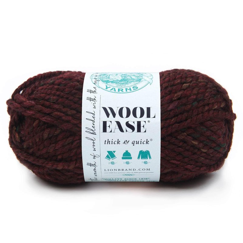 Super Bulky Variegated Yarn 15 Pack for Knitting & Crocheting - Wool-Ease Thick & Quick