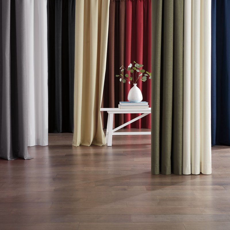 Blackout Curtain Panel - Grommet Top Room Darkening Window Treatment - Denim