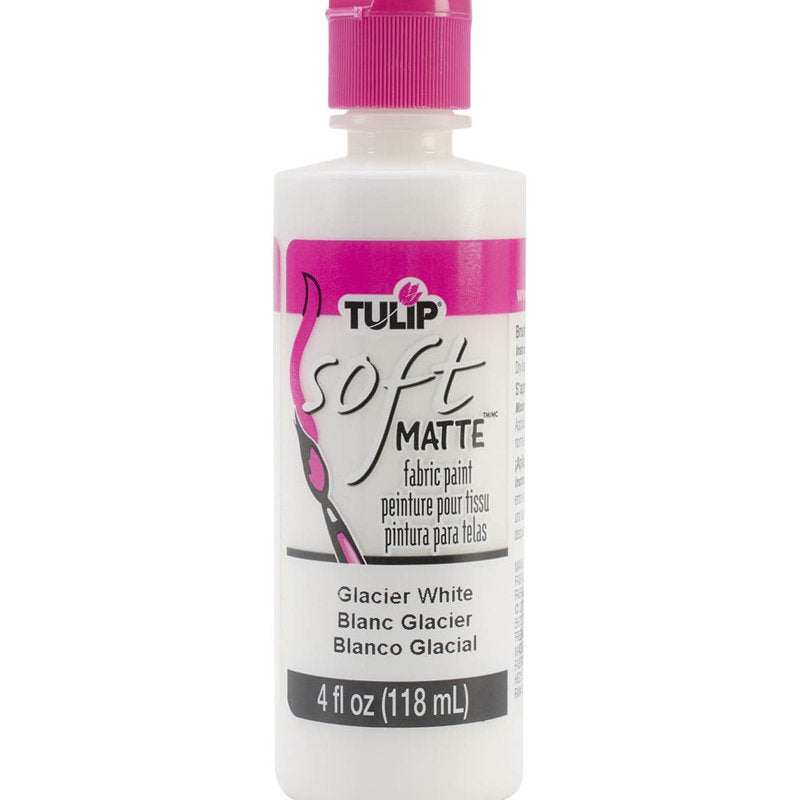 Fabric Paint - Washable, Soft & Flexible, Permanent for Light & Dark Fabrics, Matte Finish - 4 fl oz