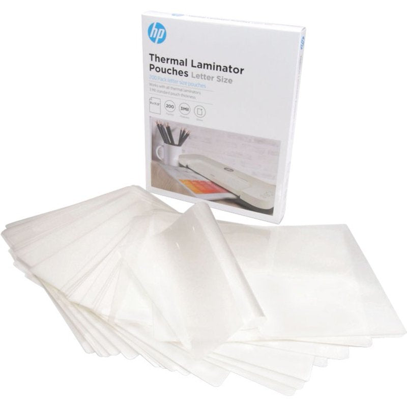Laminating Pouches 3 Mil Thickness for Letter Size Documents - 200 Pack