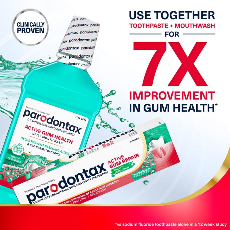 Gum Care Toothpaste for Gum Health & Bad Breath Relief - 3 Pack 3.4 Oz