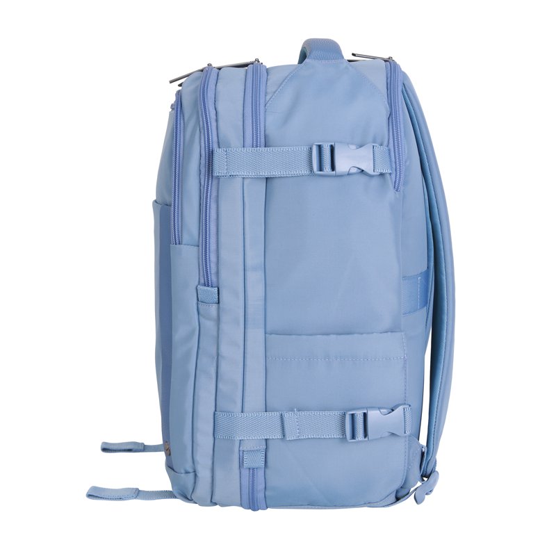 18-Inch Nylon Travel Backpack with Laptop Sleeve & Multiple Compartments