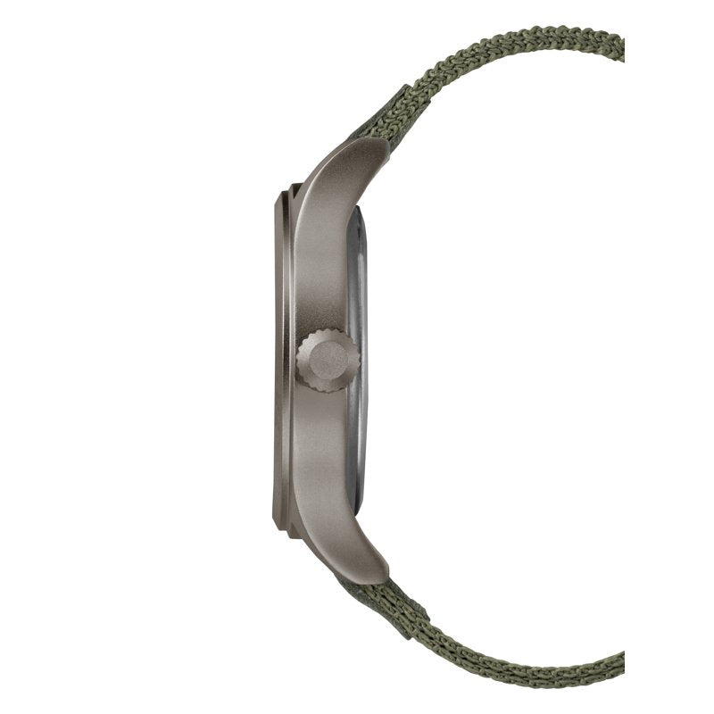 Men's Expedition Scout 40 Green Gray Watch with Leather Nylon Strap