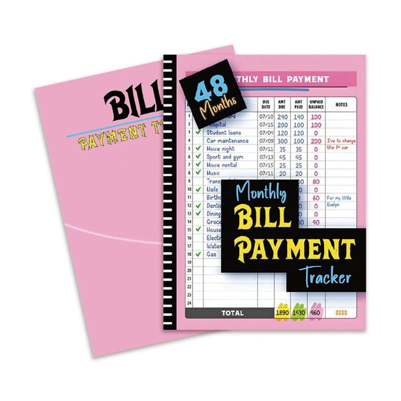 Monthly Bill Payment Tracker Organizer with Calendar & Debt Planner