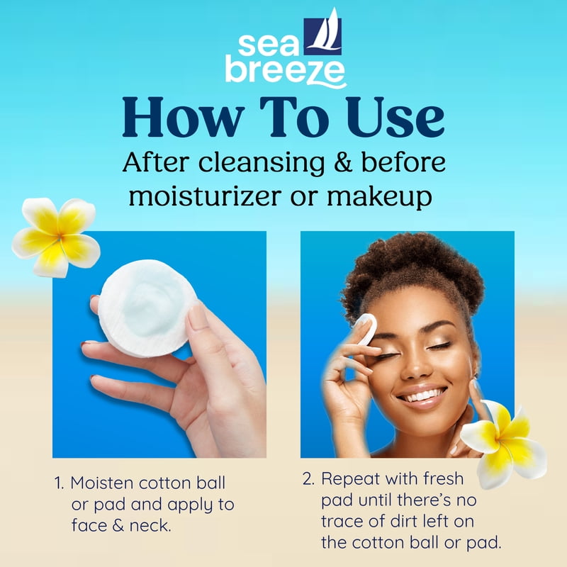 (2 Pack) Sea Breeze Original Formula Astringent for All Skin Types, Oil Control & Deep Cleansing