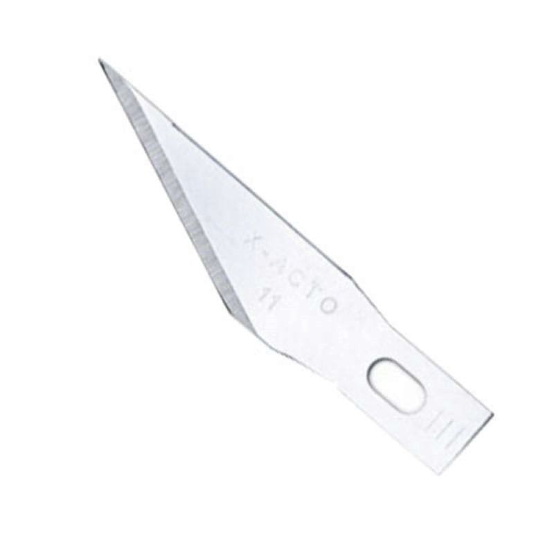 Precision No. 11 Fine Point Razor Blade Refills - 500 Pack, X-Life Steel