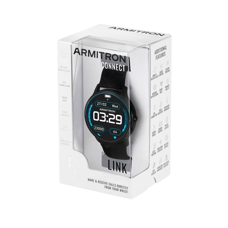 44mm Unisex Smart Watch with Touch Screen Fitness & Call Features