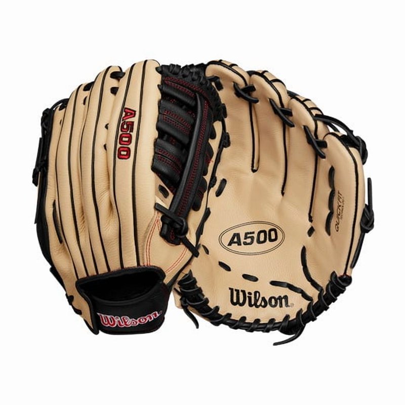 Youth 12.5-inch Baseball Glove for Outfield Play - Leather, Adjustable Fit