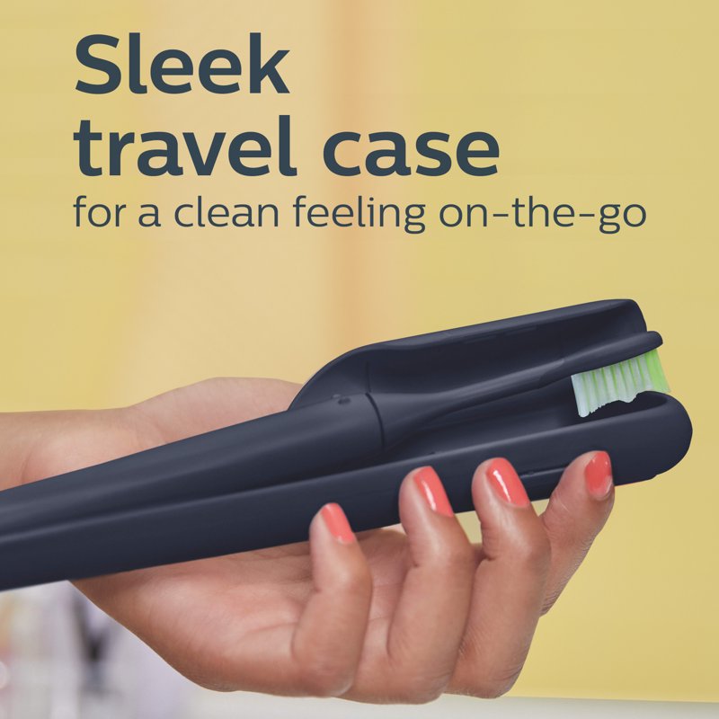 Portable Electric Toothbrush with Travel Case and Battery - Multiple Colors