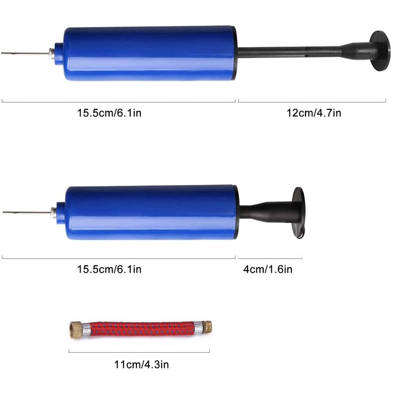 Mini Hand Air Pump for Sports Balls & Inflatable Toys - Portable Ball Pump Kit