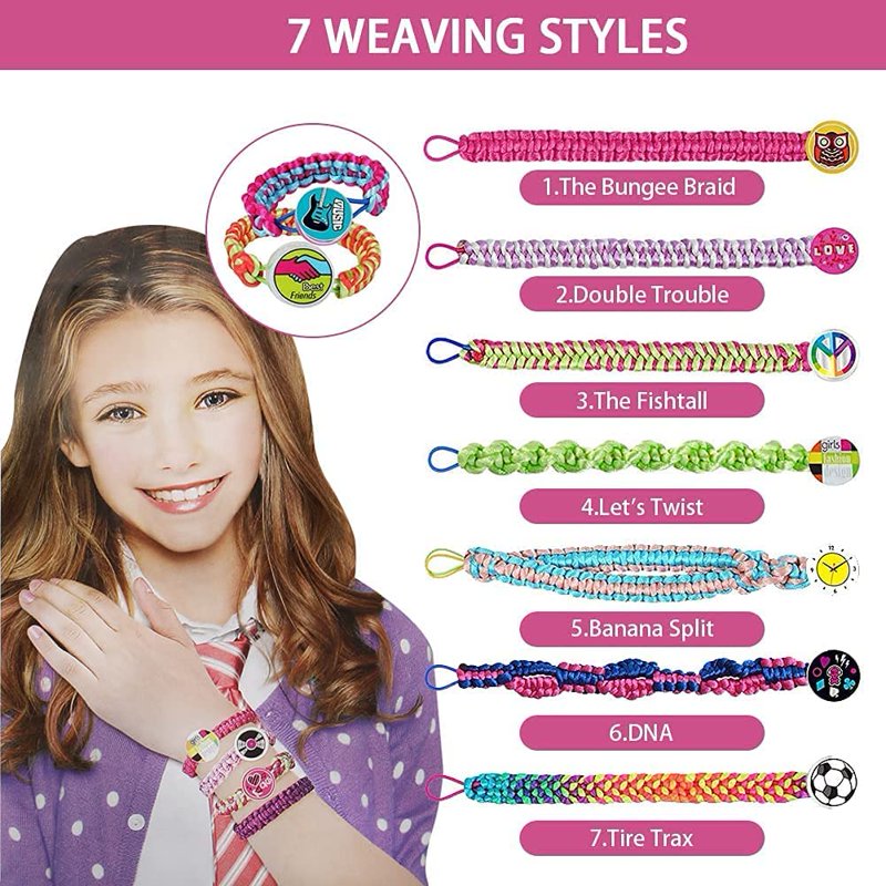 Friendship Bracelet Making Kit for Kids - DIY Craft Set with Loom & Accessories