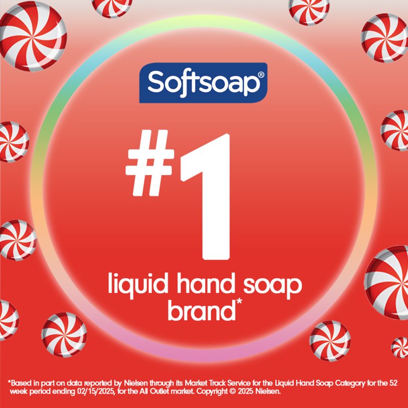 Liquid Hand Soap with Cool Peppermint Scent 50 fl oz - Seasonal & Moisturizing