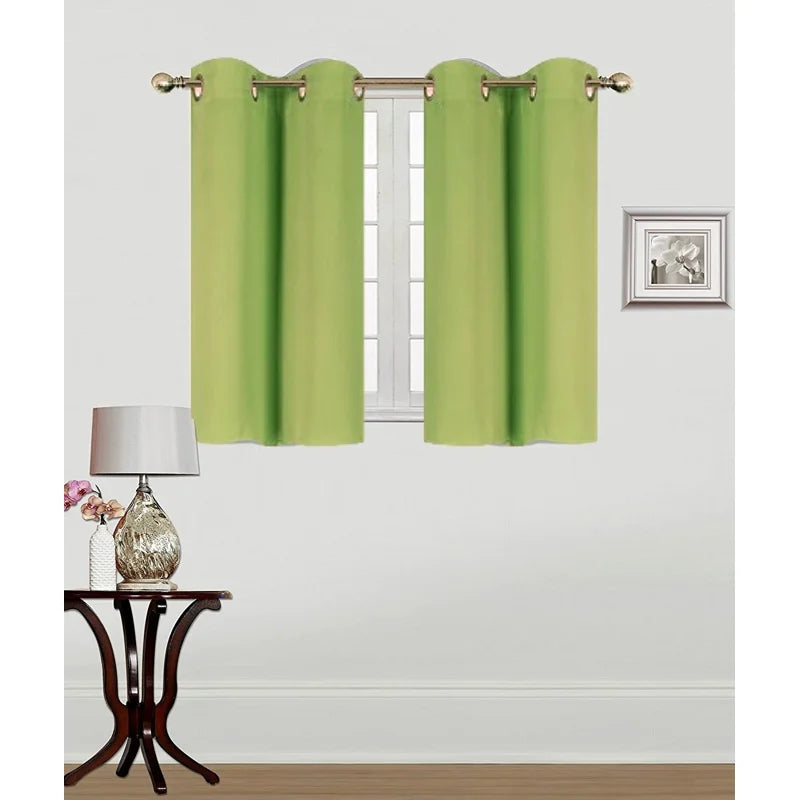 Blackout Window Curtain Panel 28x36 Grommet Thermal Insulated Privacy