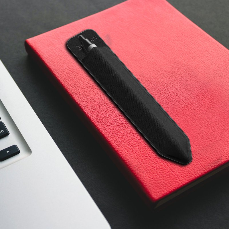 Stylus Pen Holder Sleeve 2-Pack for iPad Pro Air Mini Tablets - Black